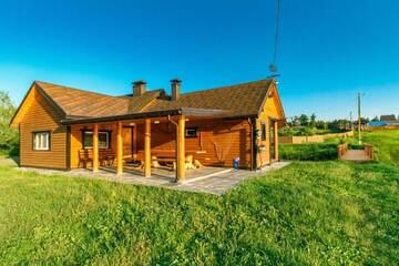 Фото номера Двухместный номер с 2 отдельными кроватями Загородные дома GuestHouse on the Lake with Bathhouse 70 km from Kiev г. Makariv 11