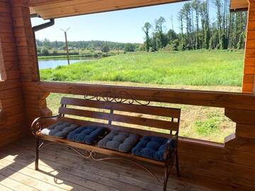 Фото номера Шале с двумя спальнями Загородные дома GuestHouse on the Lake with Bathhouse 70 km from Kiev г. Makariv 7